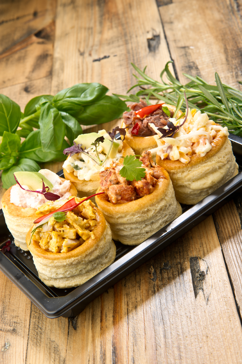Canapes ready to be served at an event