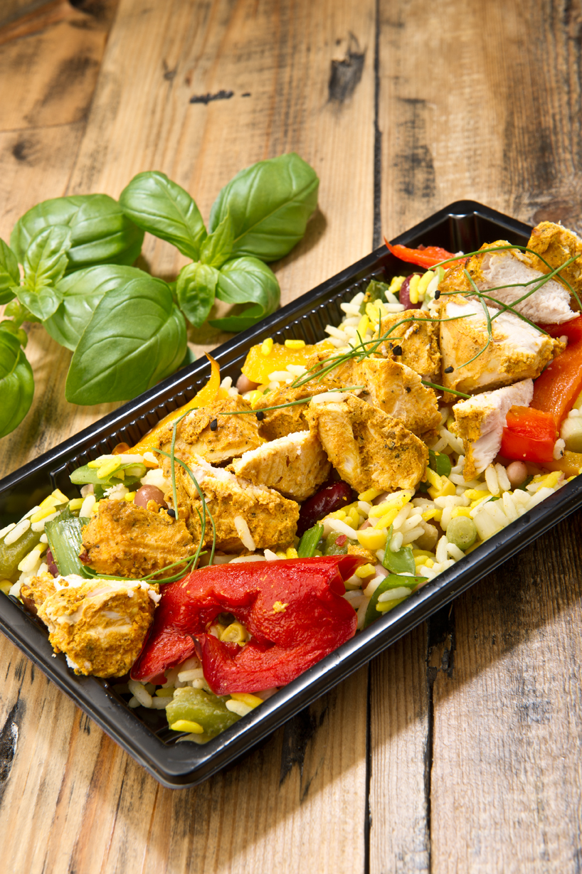 Chicken and rice catering lunch