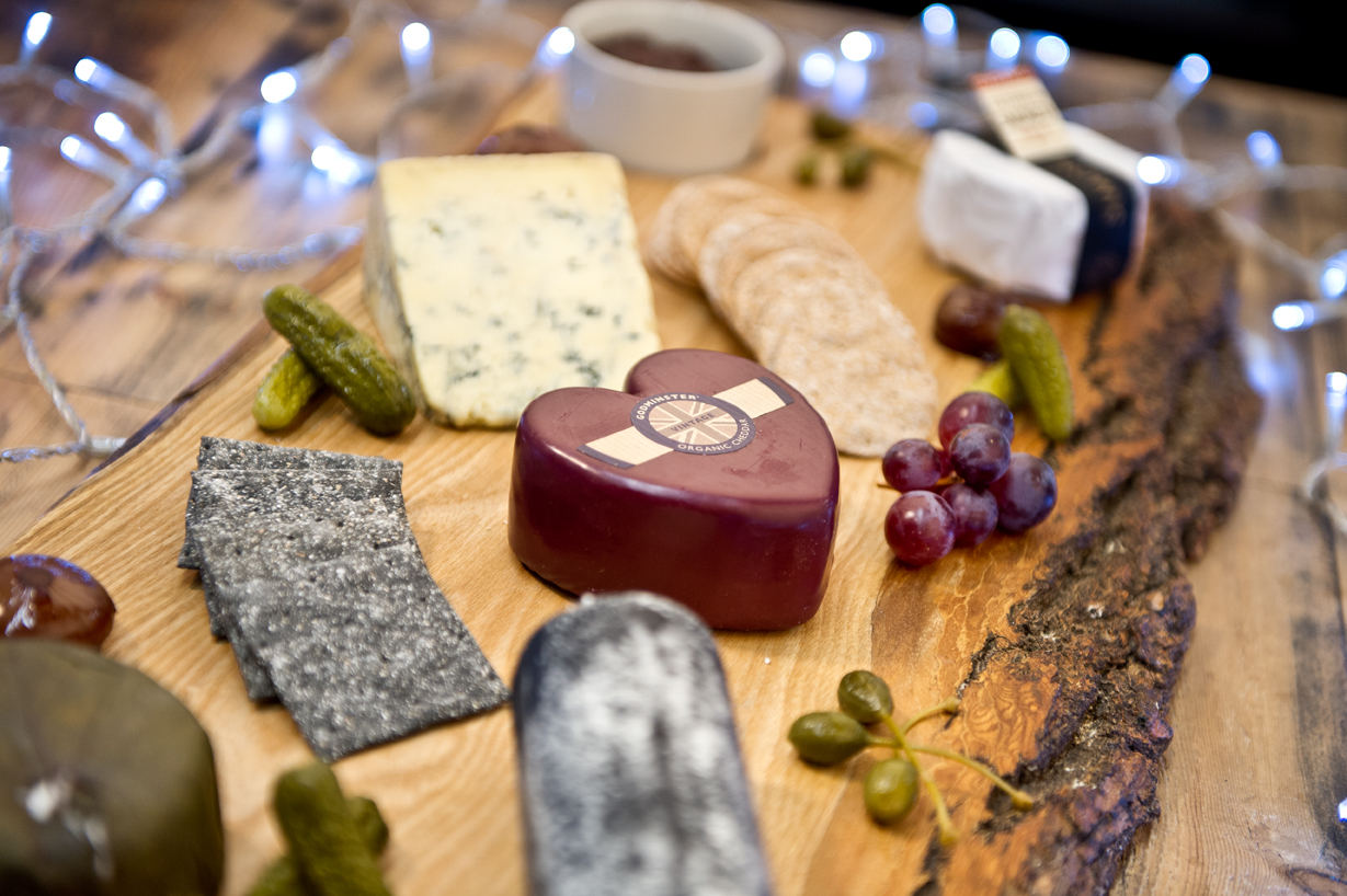 Christmas cheese selection platter