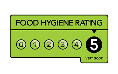 Superior Catering are awarded a five star hygiene rating