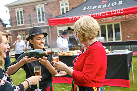 Catering serving staff