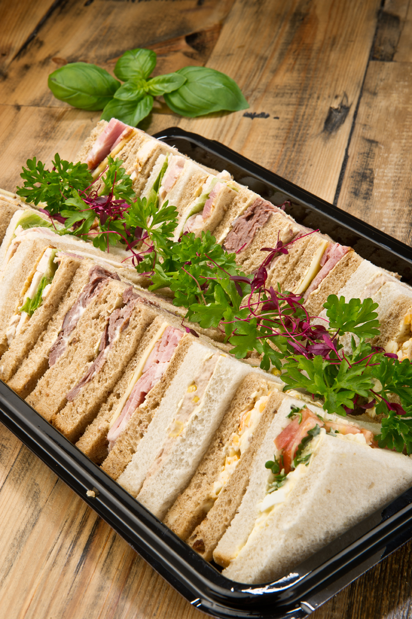 Funeral catering sandwich platter