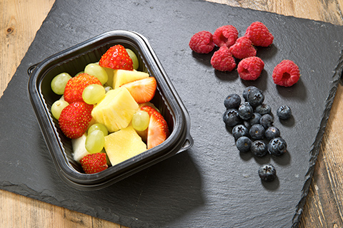 Fruit basket with blueberries